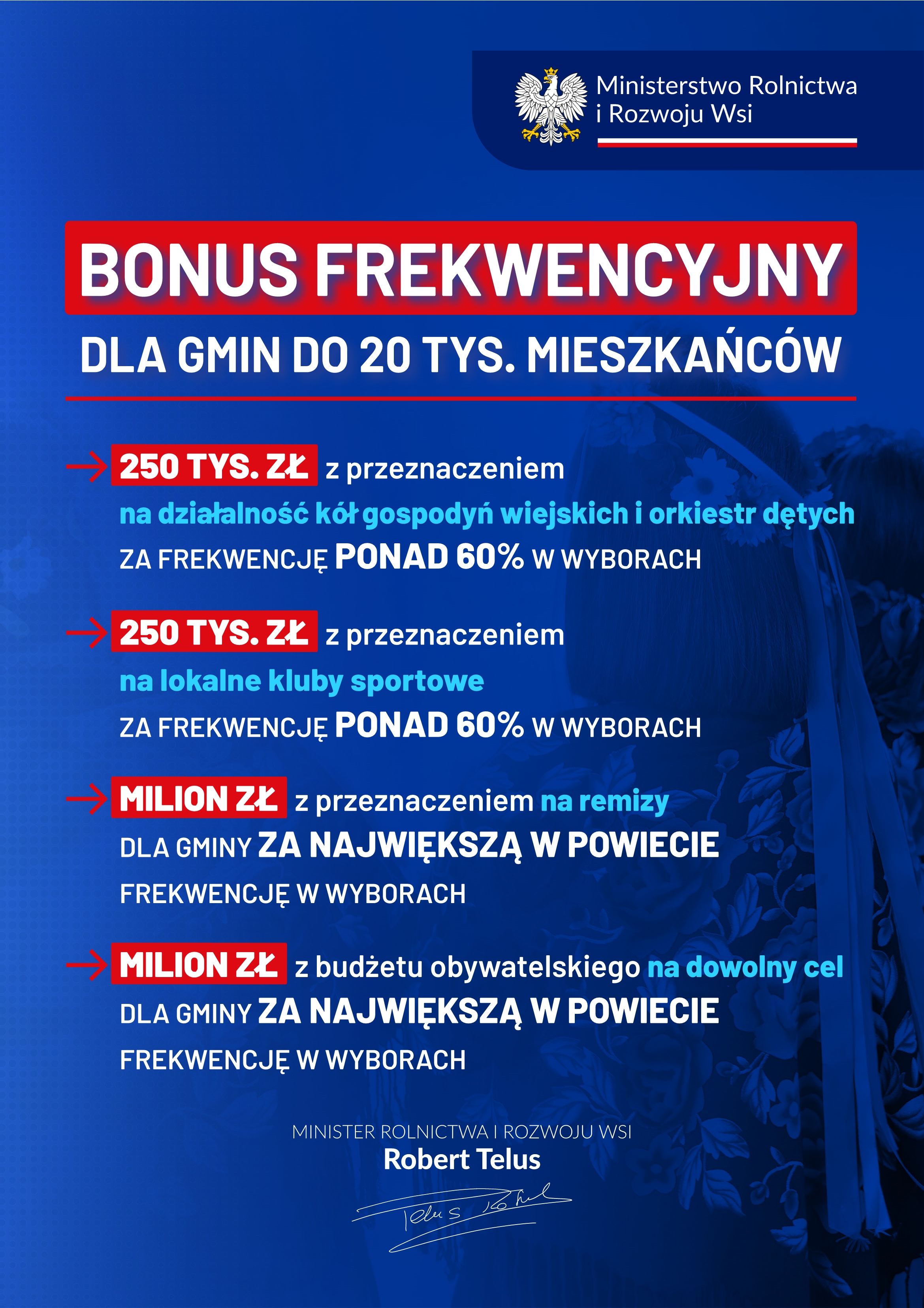 plakat na&nbsp;temat działań profrekwencyjnych
