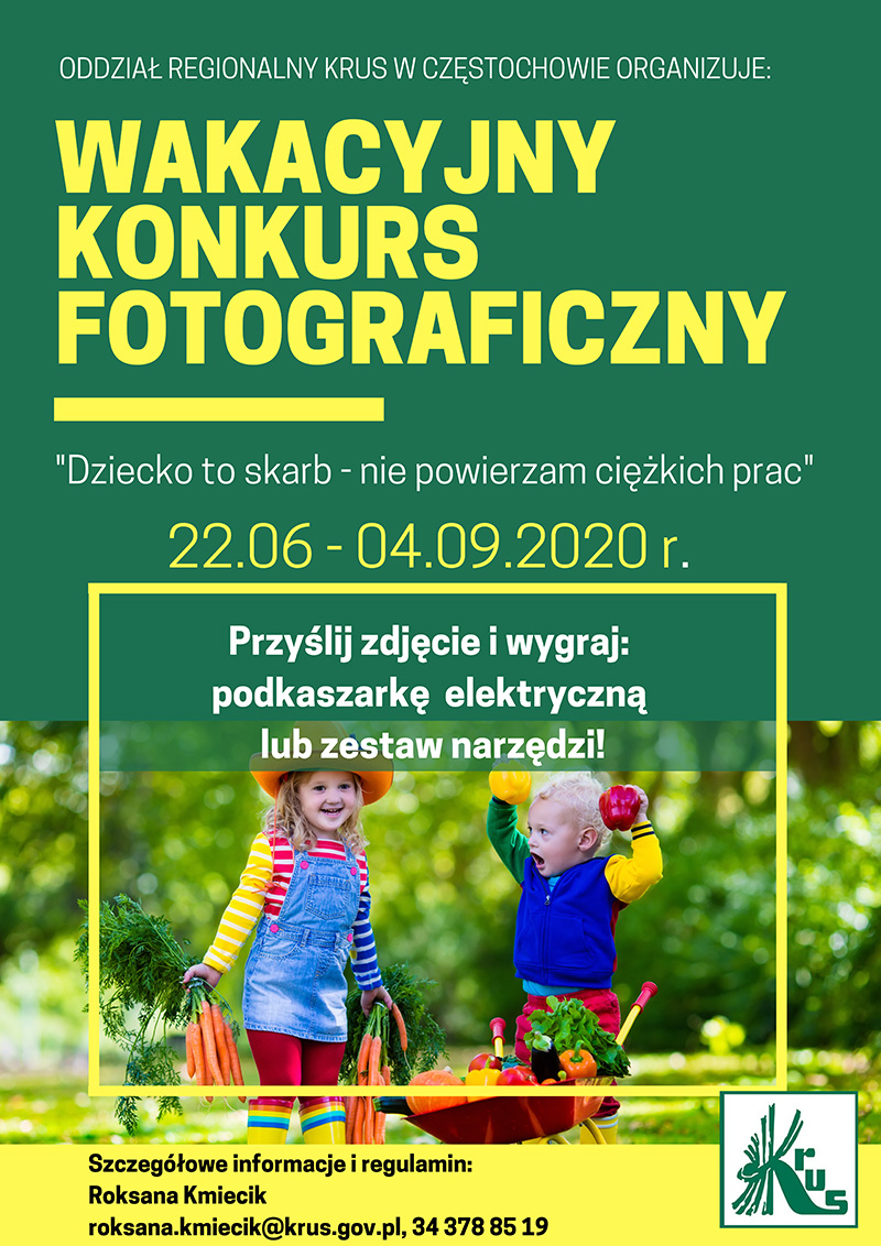 plakat opisujący konkurs fotograficzny