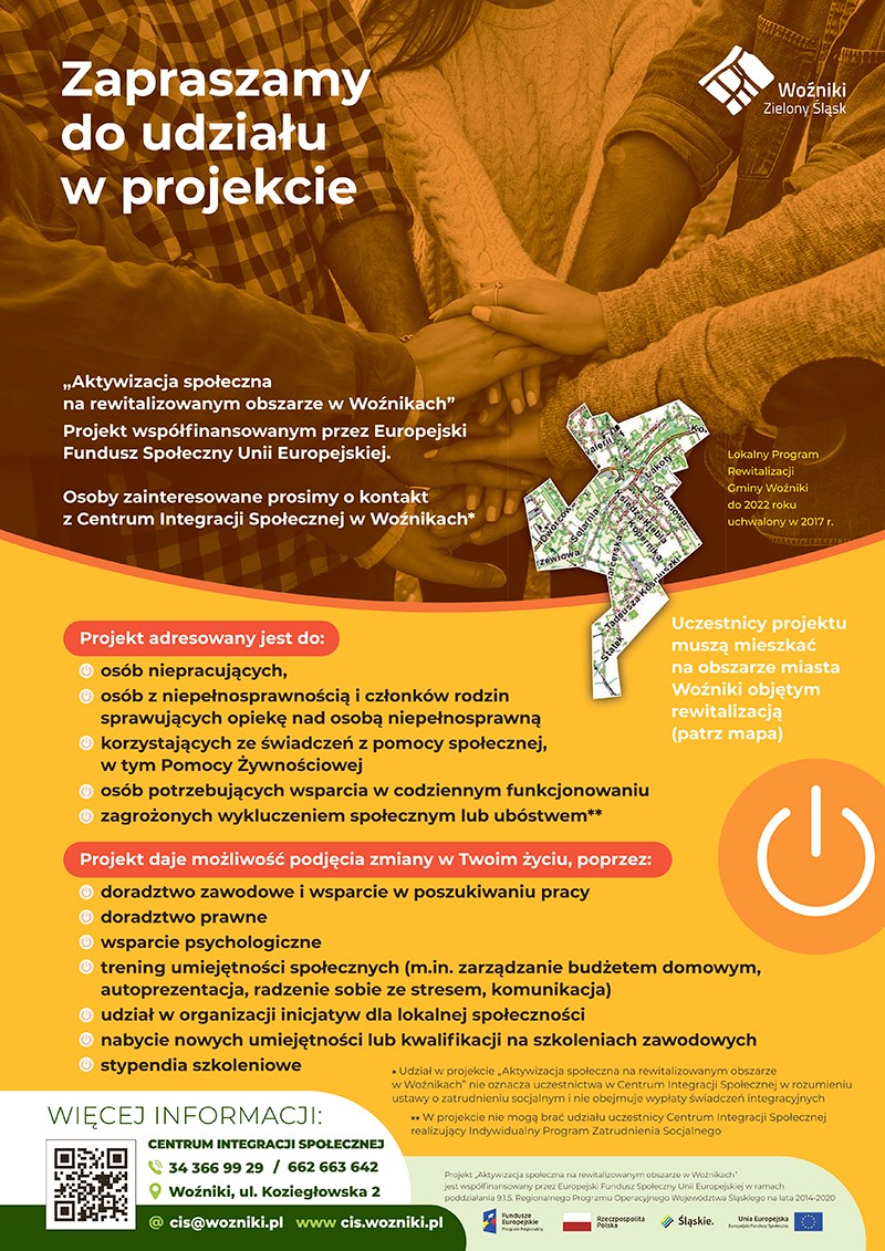 ulotka zapraszająca do udziału w projekcie