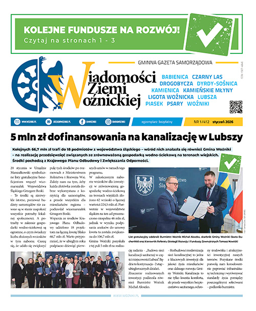 Wiadomości Ziemi Woźnickiej - Styczeń 2026