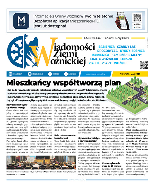 Wiadomości Ziemi Woźnickiej - Maj 2026