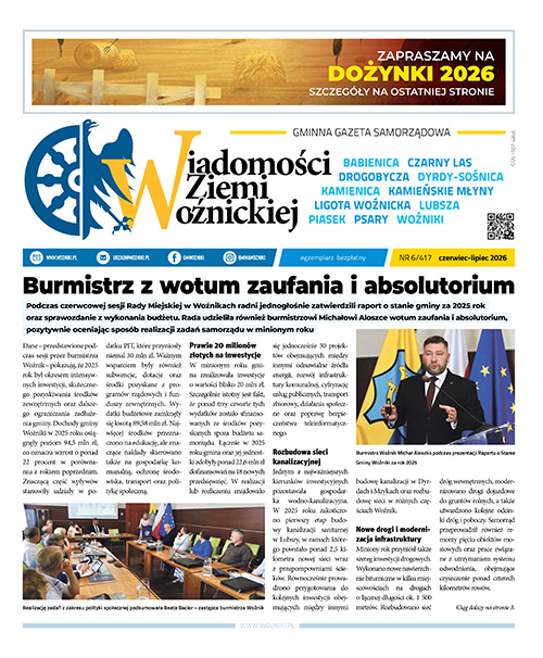 Wiadomości Ziemi Woźnickiej - Czerwiec-lipiec 2026