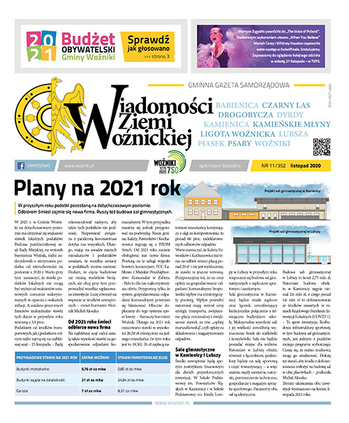 Wiadomości Ziemi Woźnickiej - listopad 2020 rok