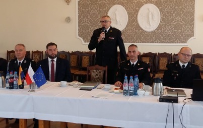 Zdjęcie do Przedstawiciele OSP powiatu lublinieckiego w Kamienicy