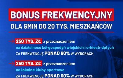 Zdjęcie do Bonus frekwencyjny dla gmin do 20 tysięcy mieszkańc&oacute;w
