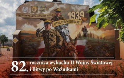 Zdjęcie do 82. rocznica Bitwy pod Woźnikami. Odsłonięcie muralu
