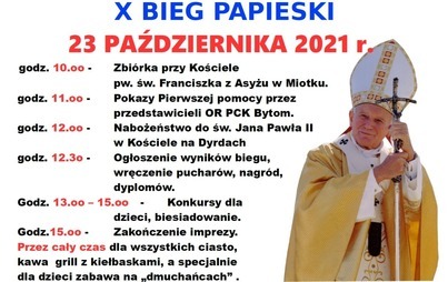 Zdjęcie do Zapraszamy na X Jubileuszowy Bieg Papieski 